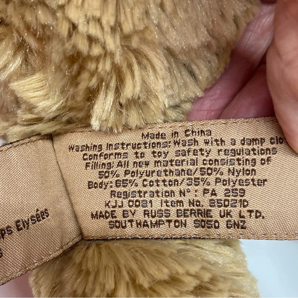 Burberry Brown Teddy Bear Plush 2008 on Bottom of Foot Fragrance Bear 12